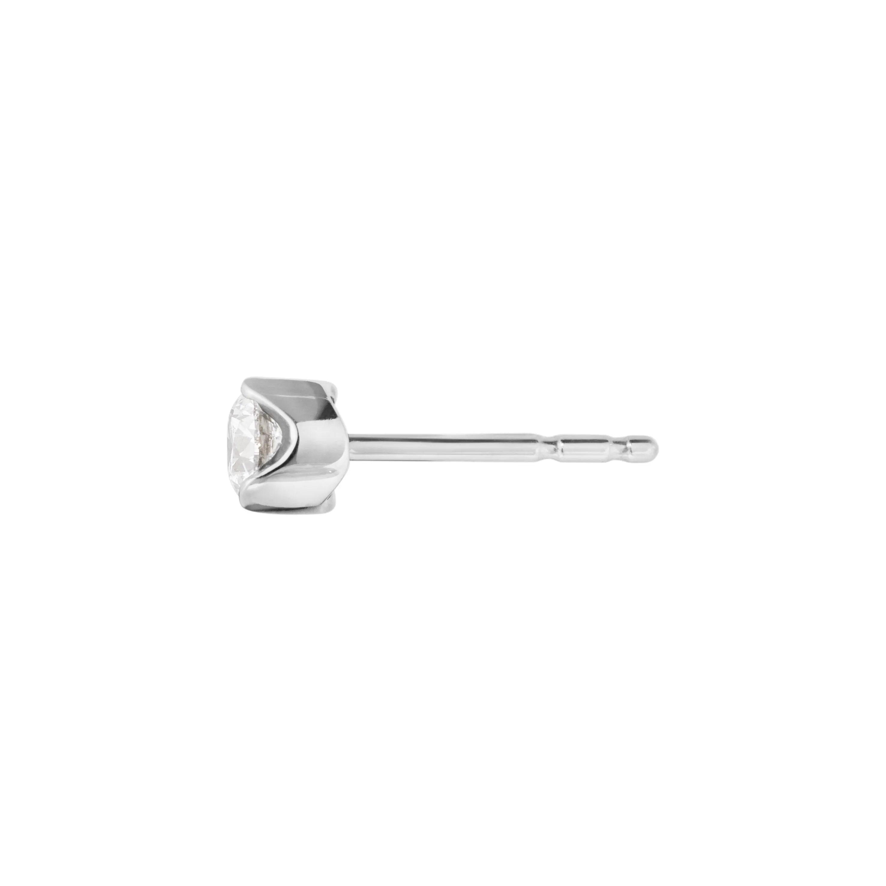 Georg Jensen Signature Hvidguld Solitaire Ørestik 20001349
