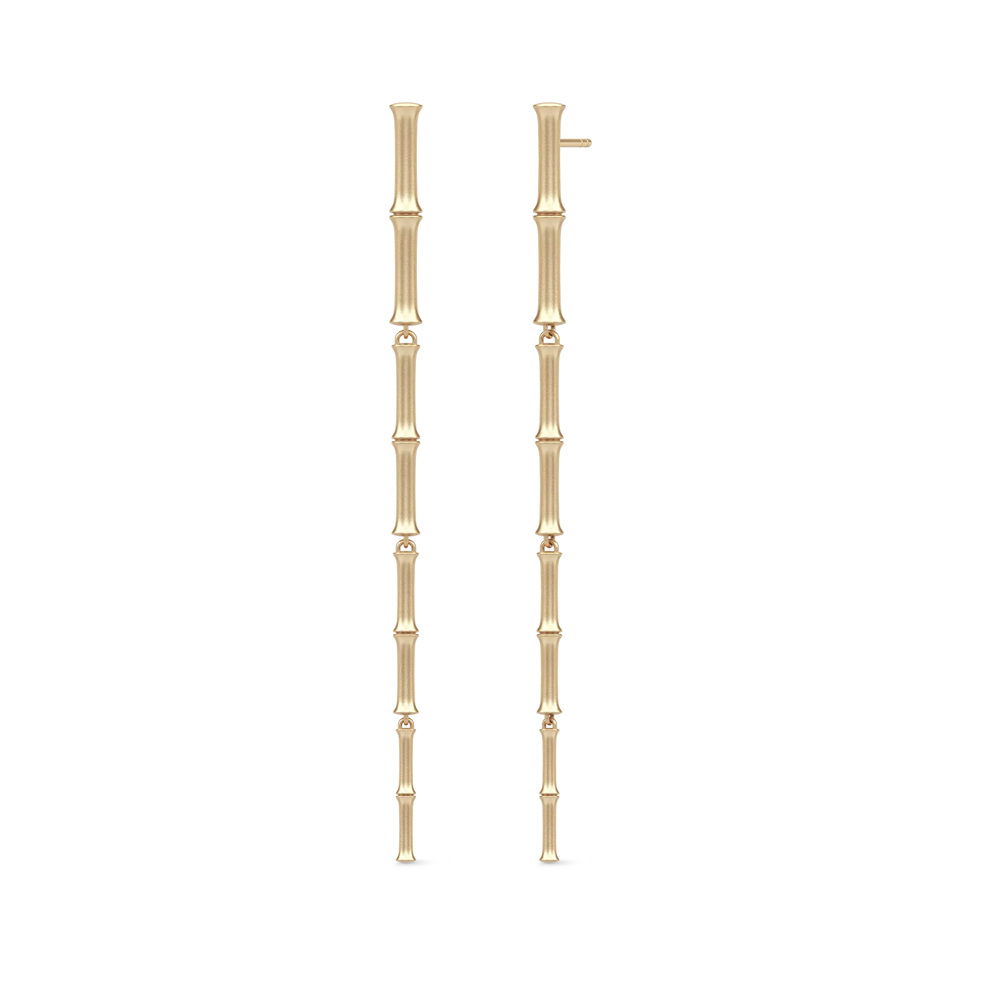 Julie Sandlau Bamboo Dangle Øreringe 14k YG14-ST367