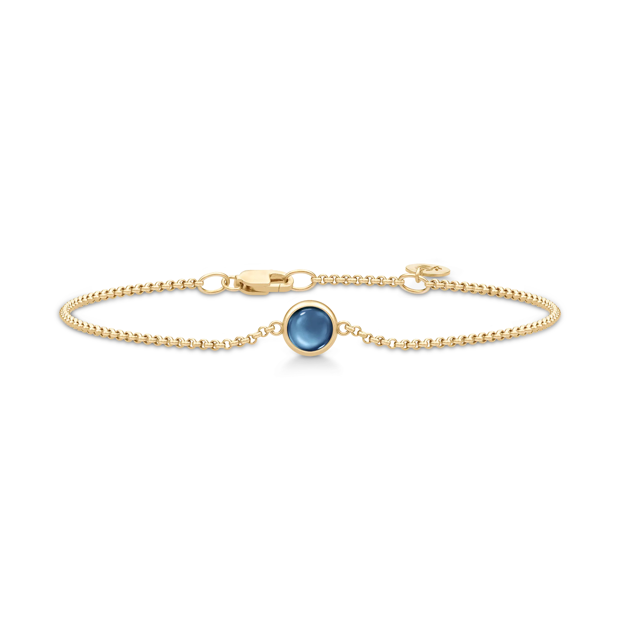 Julie Sandlau Primini Sapphire Blue Armbånd Forgyldt BR258GDSACR