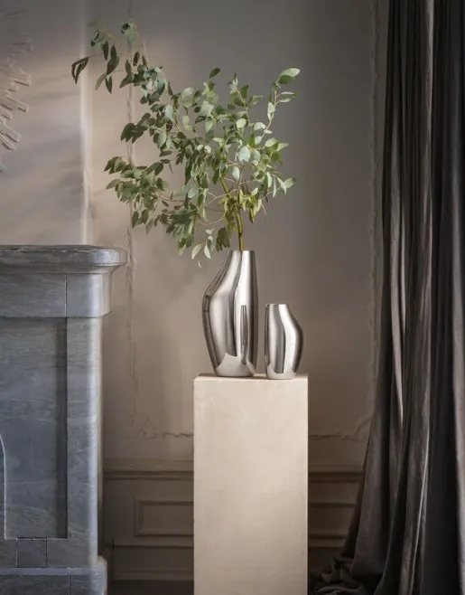 Georg Jensen Sky Gulvvase Stål 10019823