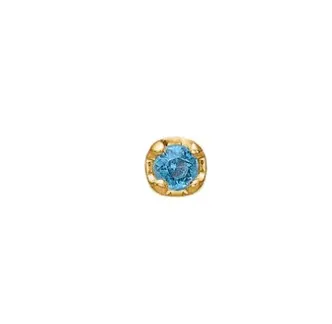Carré 10-Karat ørestik med London Blue Topas TS 4276 LBT 1PC.