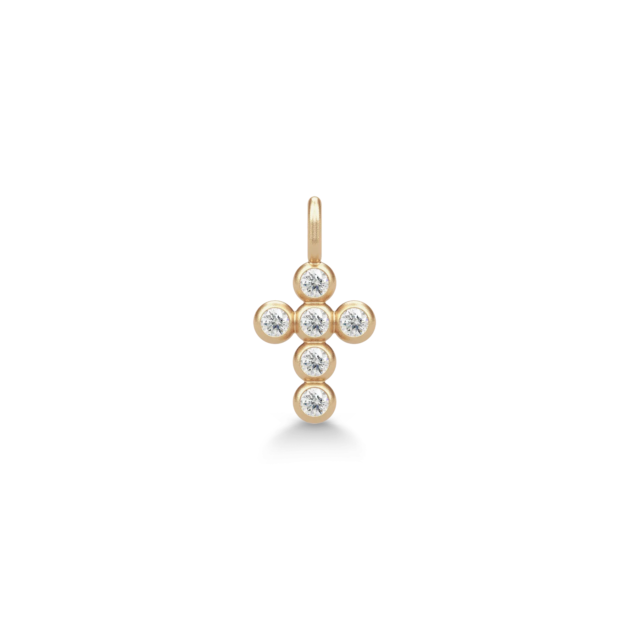 Julie Sandlau Diamond Kors Vedhæng 14k YG14-PD370