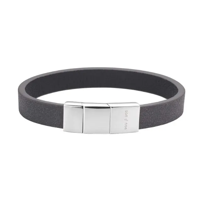 Son of Noa Armbånd Sort Kalveskind 808905291