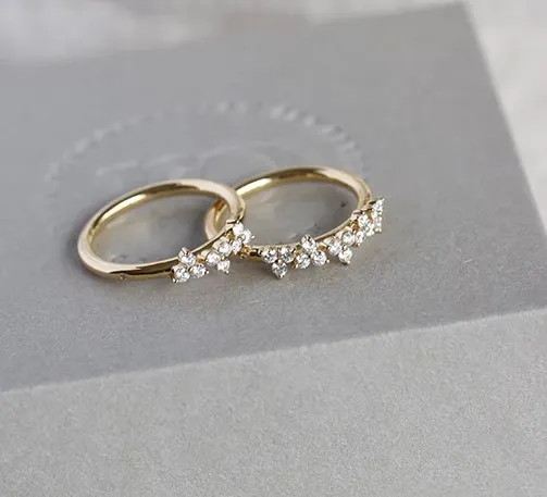 Ro Copenhagen Fryd rødguld diamantring M R104Y101