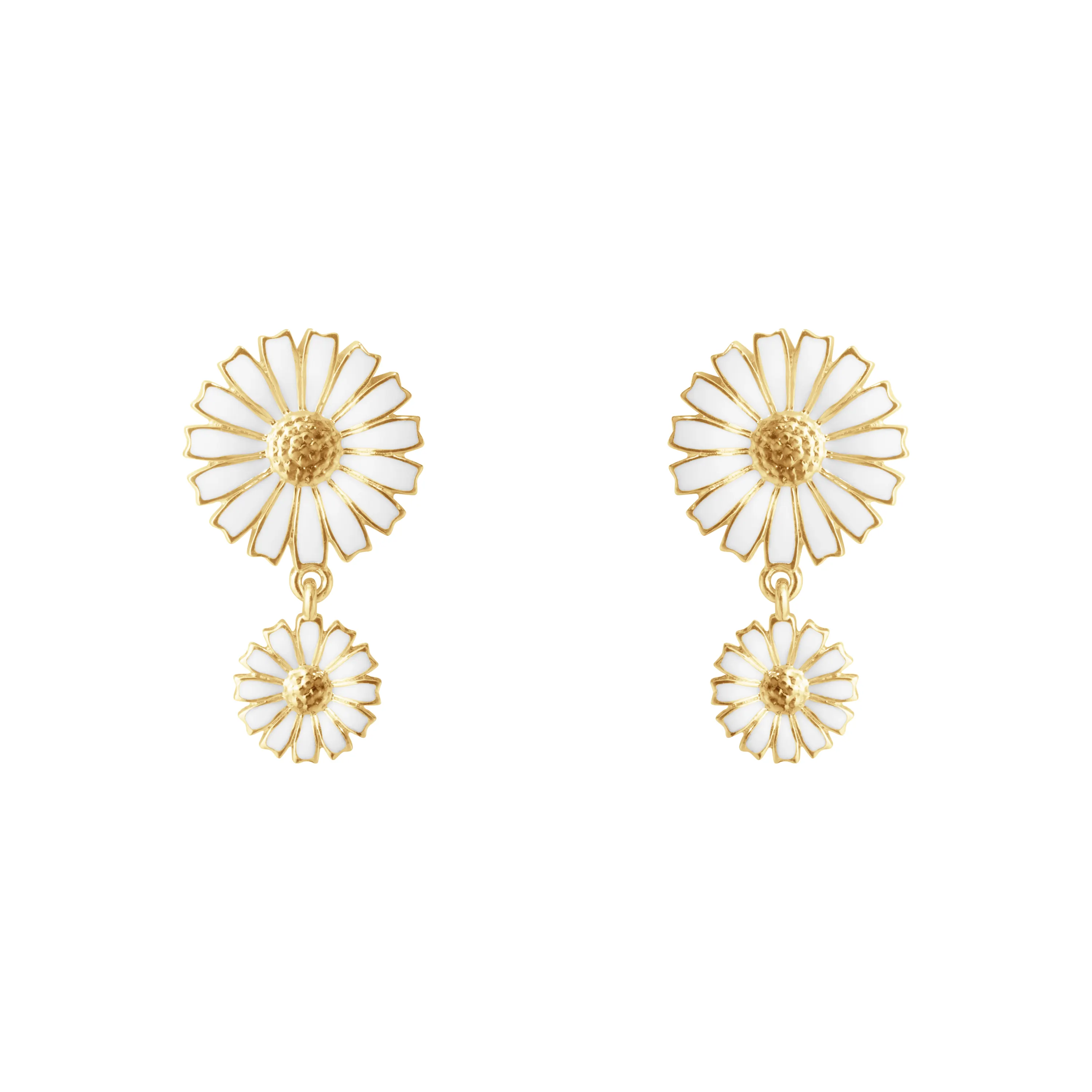 Georg Jensen Daisy Dobbelte Øreringe Forgyldt 20001670