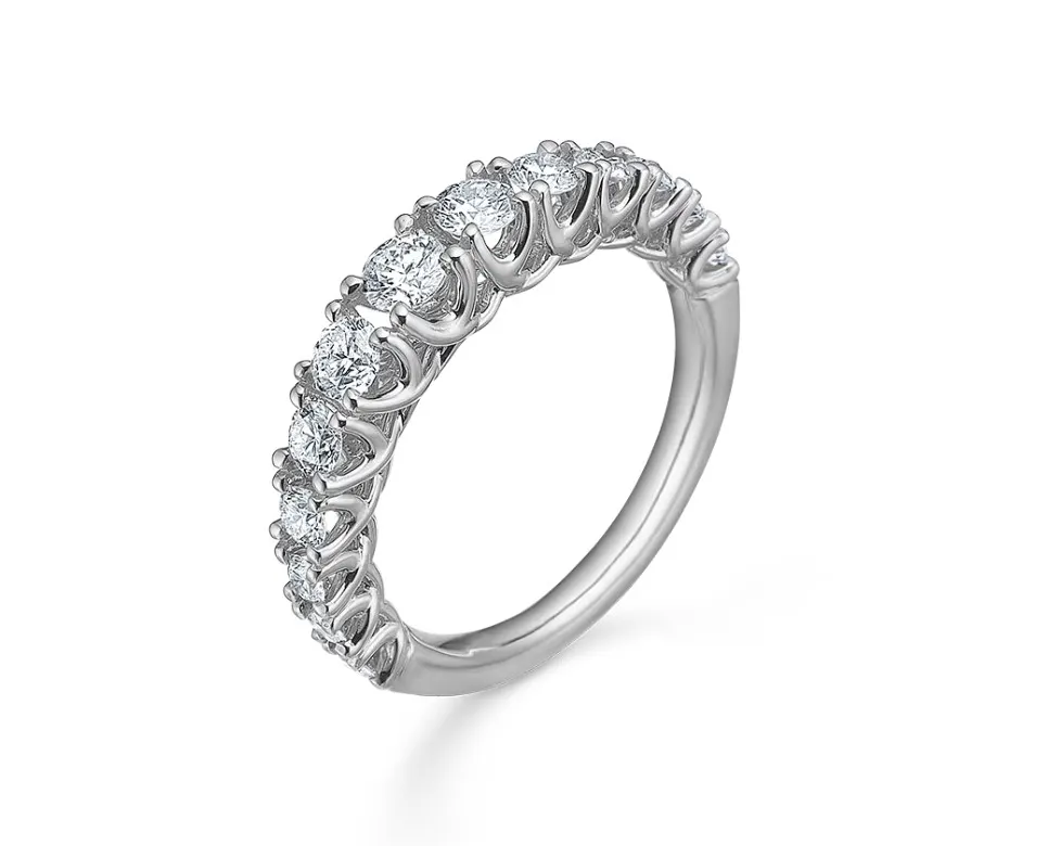 Mads Z CROWN Princess Ring 14 kt. hvidguld m. 1,00 ct diamant 1641999