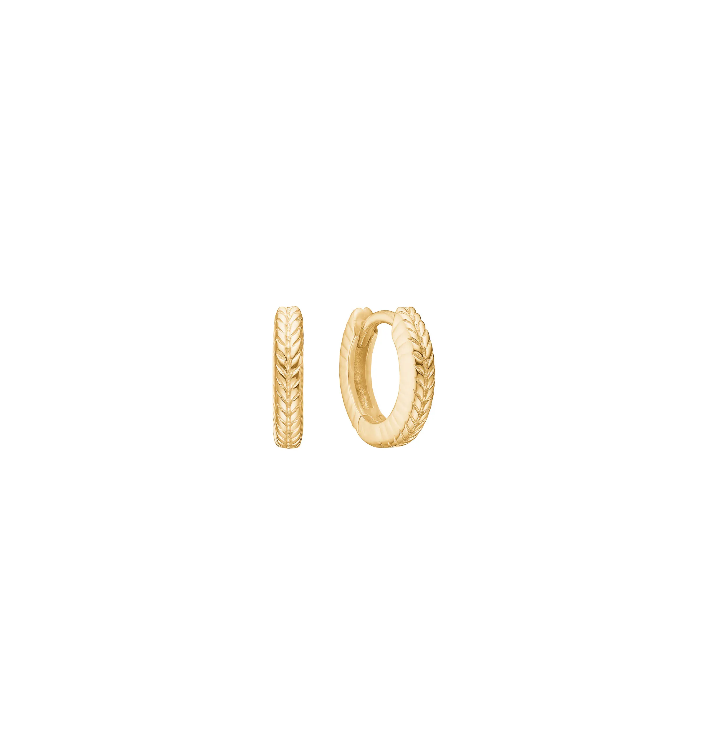 Carré Sølv Forgyldt hoops 1cm FH 4400 1cm 1pc.