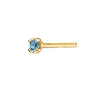 Carré 10-Karat ørestik med London Blue Topas TS 4276 LBT 1PC.