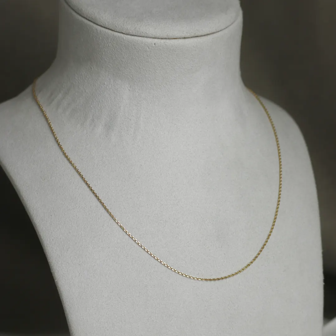 BNH Anker Facet Kæder 8 kt Guld 0,4 mm