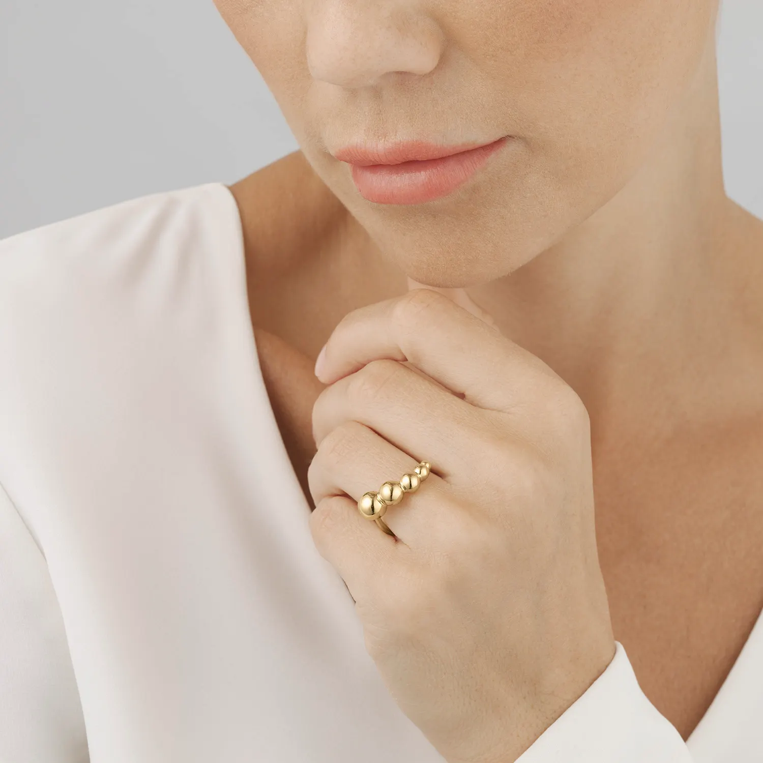 Georg Jensen Moonlight Grapes Ring 20000077