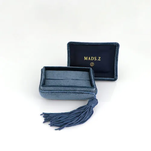 Mads Z Velour æske str. small - blå 1213-S-2