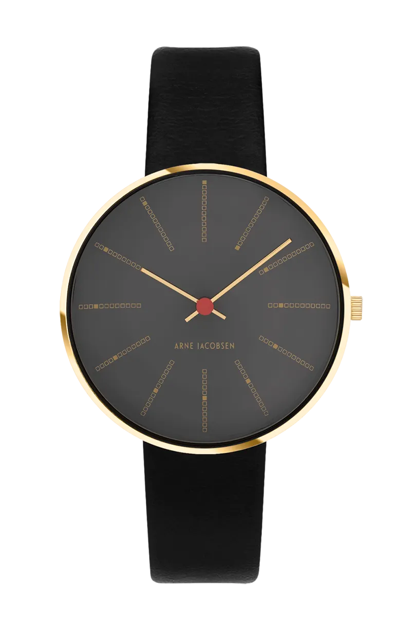Arne Jacobsen Bankers 34mm Porsgrunn Grey 53109-1601G