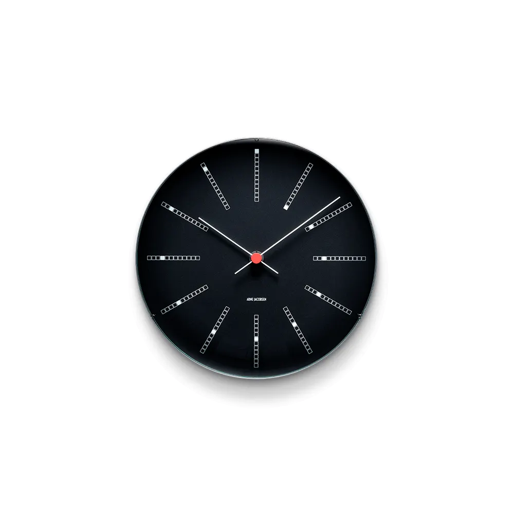 Arne Jacobsen Bankers Vægur Sort 210 mm 43636