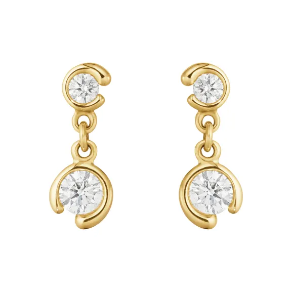 Georg Jensen Mercy Dobbelt Solitaire Øreringe Guld 20001428