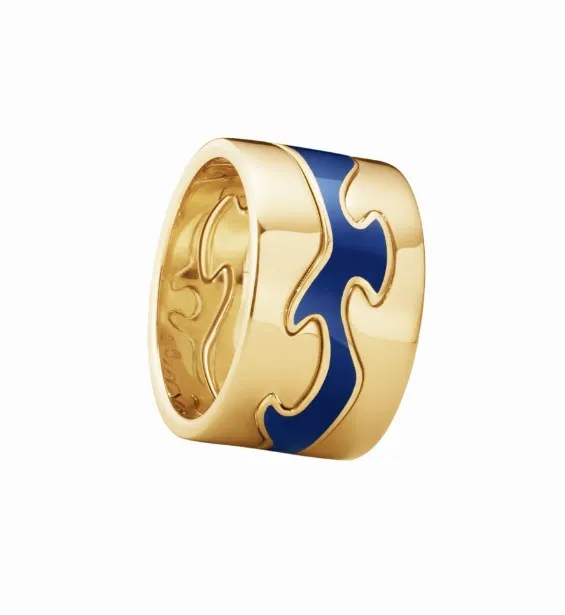 Georg Jensen Fusion Centerring Blå 20001562