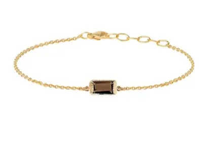 Heiring Square armbånd Smokey Quartz 52-9-25FG