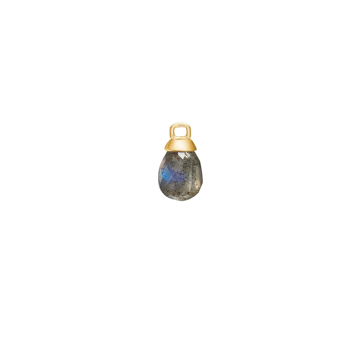 Carré 10-Karat charm med Labradorit TLH 4357 LB