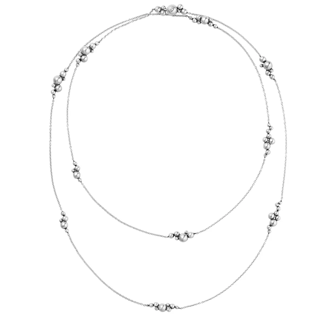Georg Jensen Moonlight Grapes Sautoir Halskæde Sølv 20001598