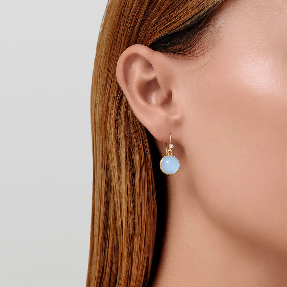 Julie Sandlau Prime Øreringe Milky Aqua HKS181GDMLAQCRCZ
