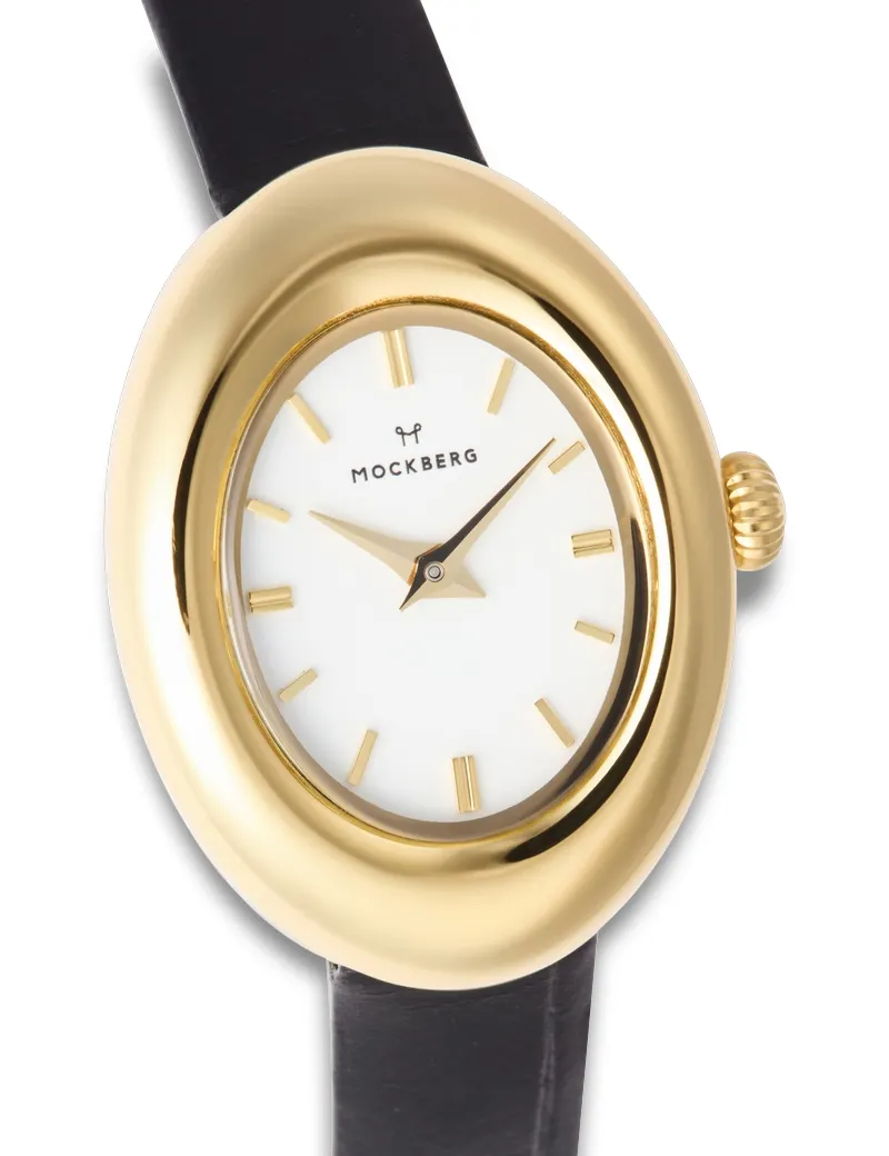 Mockberg Belle Oval Leather Gold MB1414