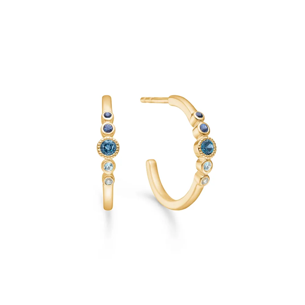 Mads Z Blue Poetry Øreringe 14kt. 1516181