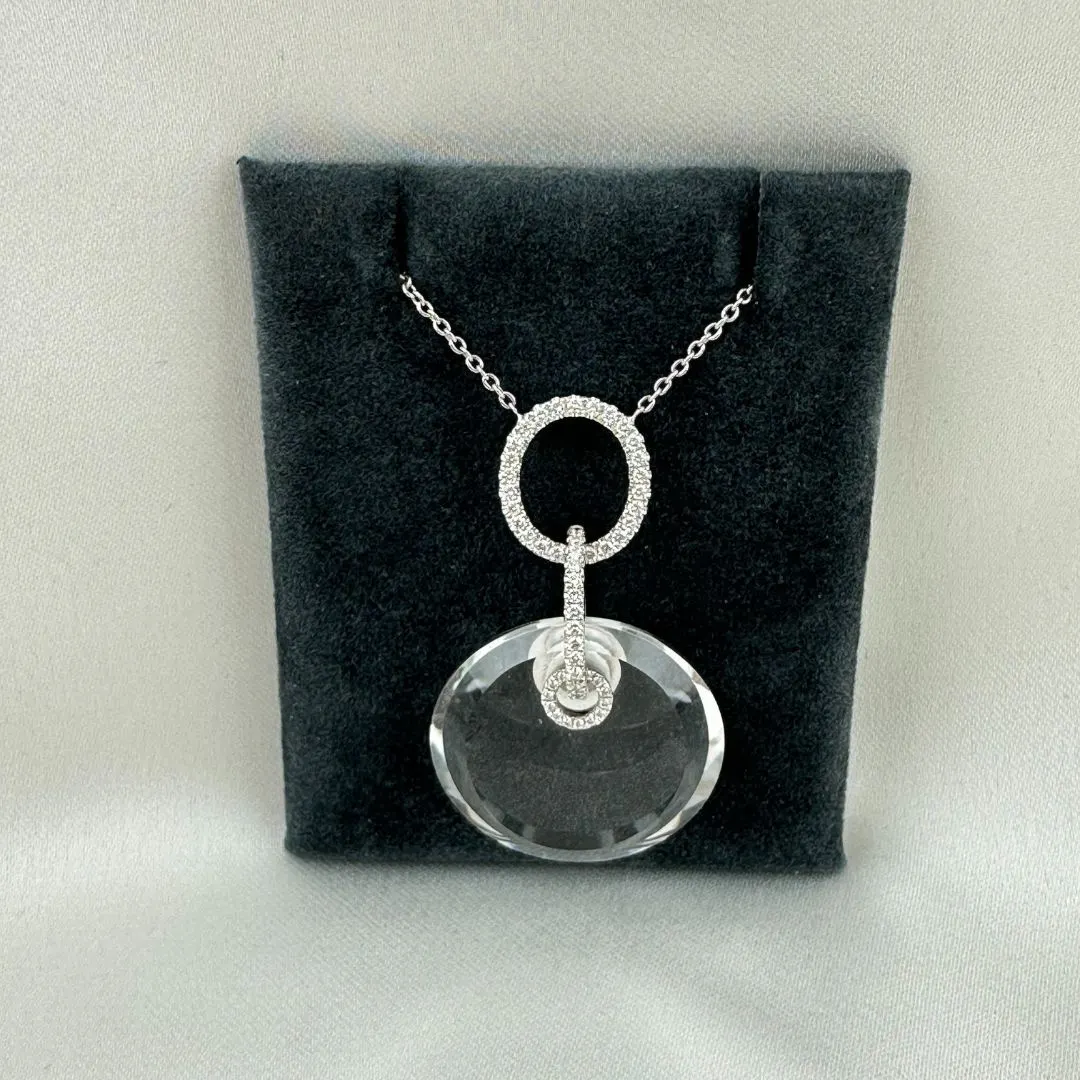 Halskæde m. vedhæng i 18 kt hvidguld 0,368ct. TP9097WQWN