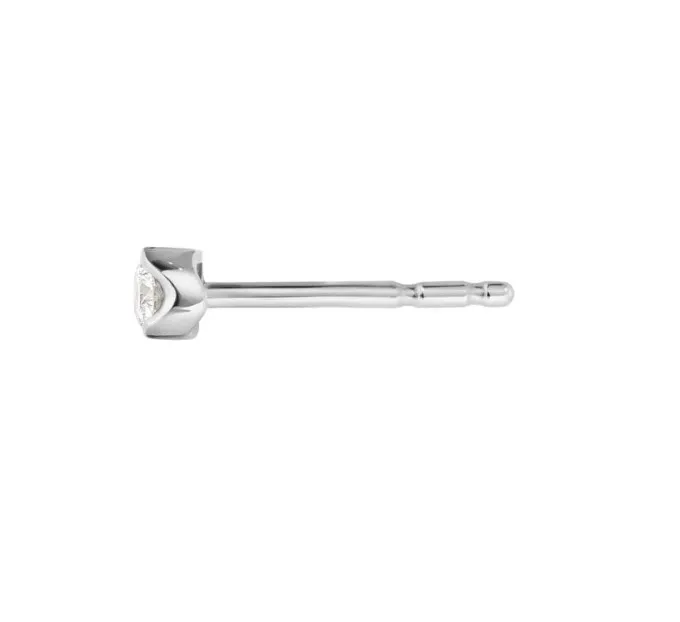 Georg Jensen Signature Hvidguld Ørestikker 0,05 ct. 20001347