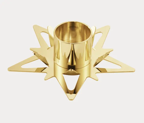 Georg Jensen CLASSIC CHRISTMAS stjernelyseholder til kertelys, 2 stk. 10019321
