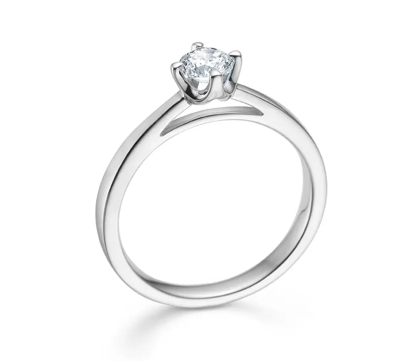 Mads Z CROWN ring 14 kt. hvidguld m. 0,34 ct diamant 1641634
