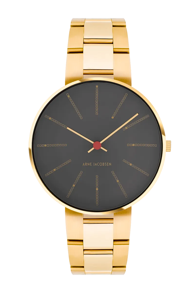 Arne Jacobsen Bankers Porsgrunn Grey 34mm 53109-1629