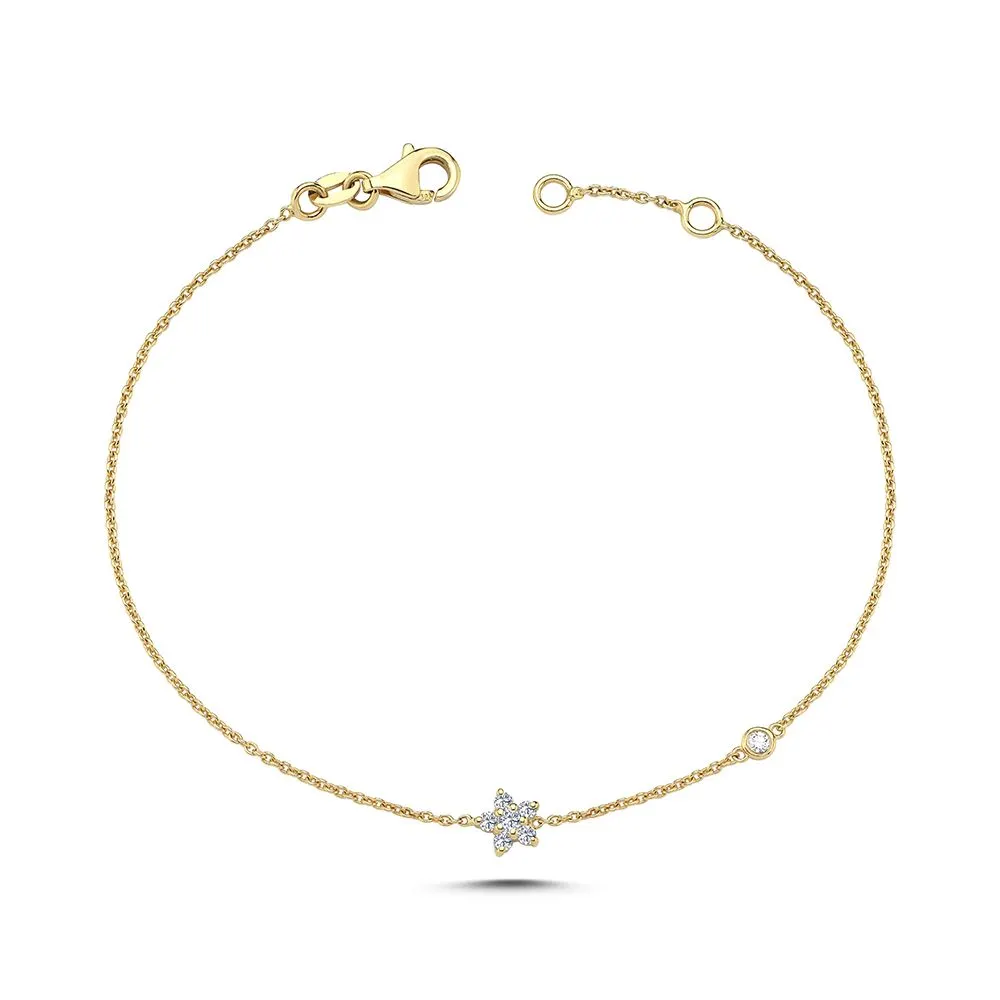 Nuran Stella Armbånd m. 0,13 ct. Lille B2440 013 