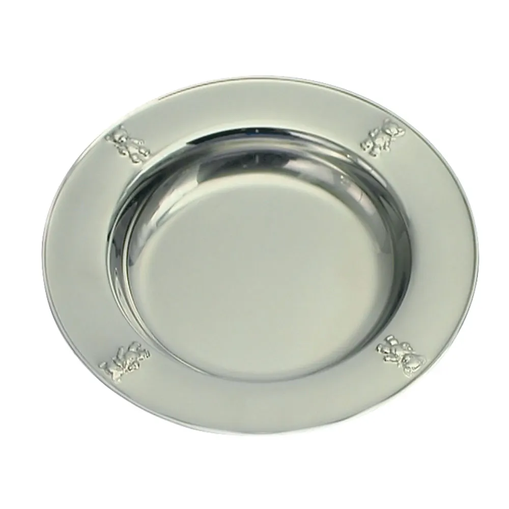 Nordahl Andersen Rustfri stål tallerken m. bamser 90025788032