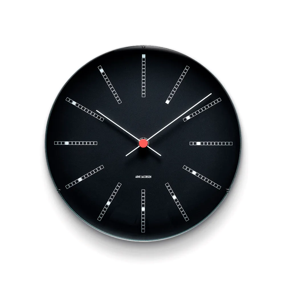 Arne Jacobsen Bankers Vægur Sort 290 mm 43646