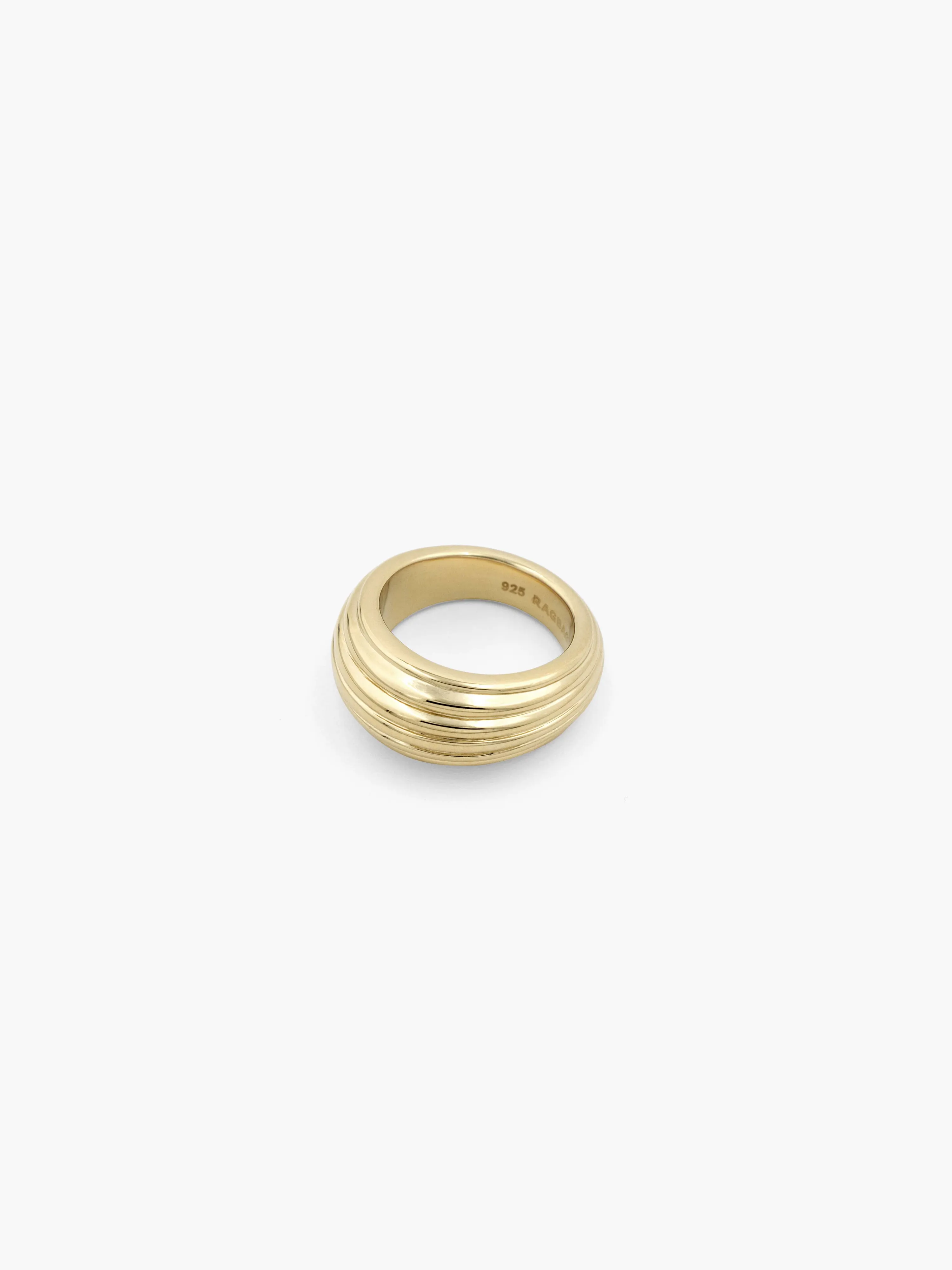RAGBAG Drop Grooved Ring 11027-SSGP