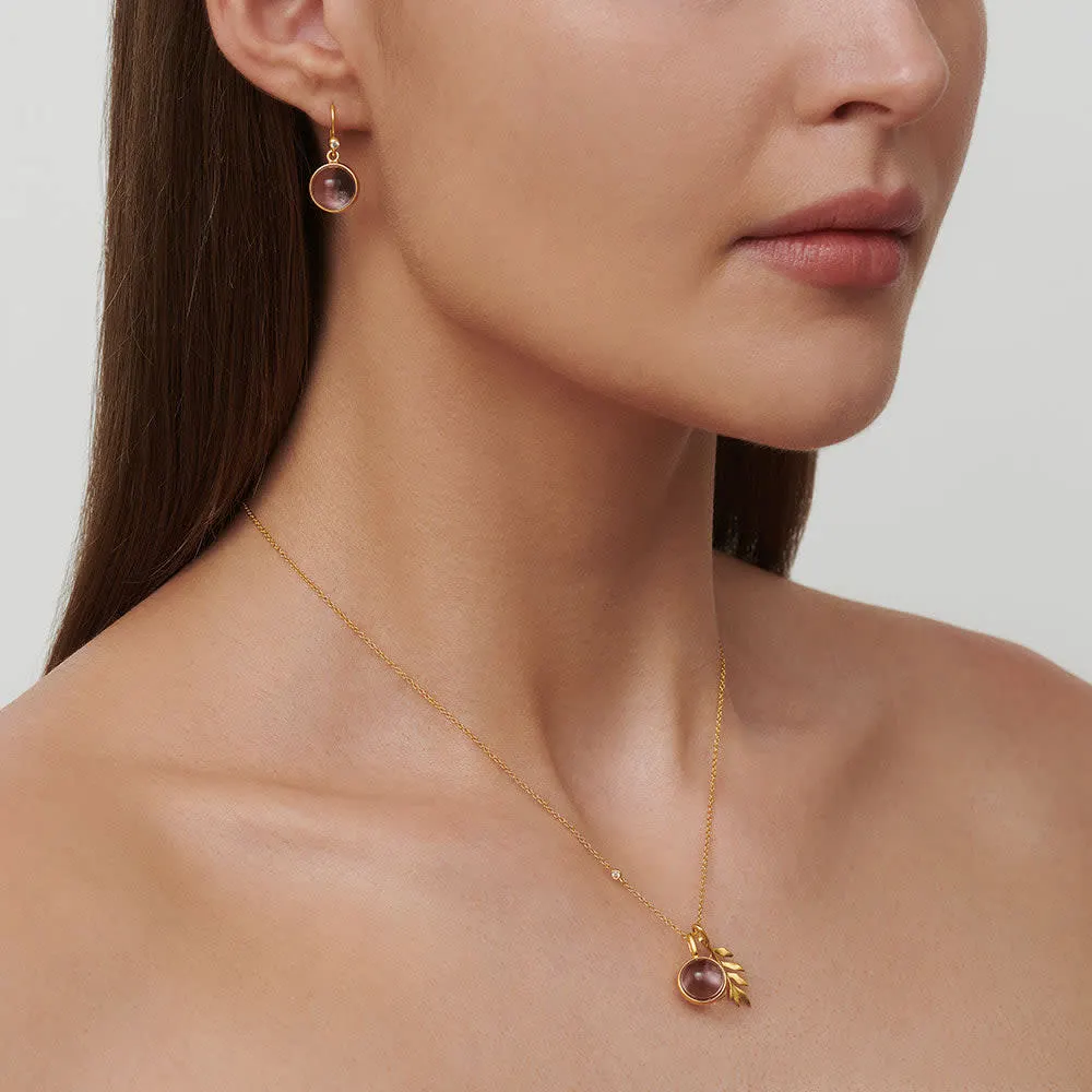 Julie Sandlau Prime Øreringe Dusty Rose Forgyldt HKS181GDDSROCRCZ