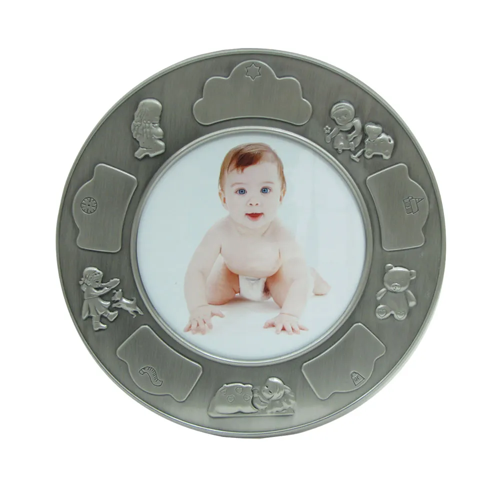 Nordahl Andersen Fortinnet fotoramme (rund) m. piger 89015776085