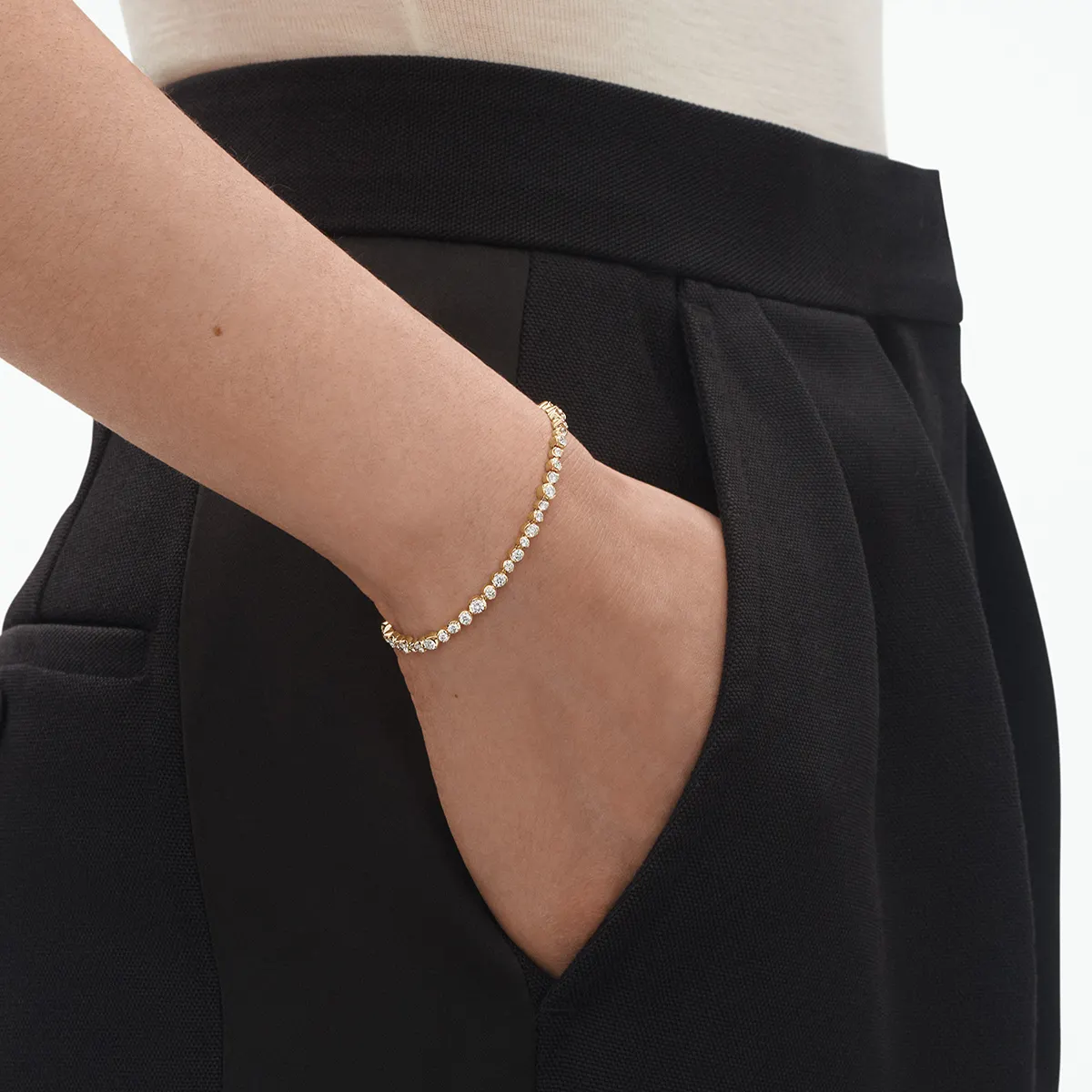 Georg Jensen Signature Diamond Tennisarmbånd 20001307