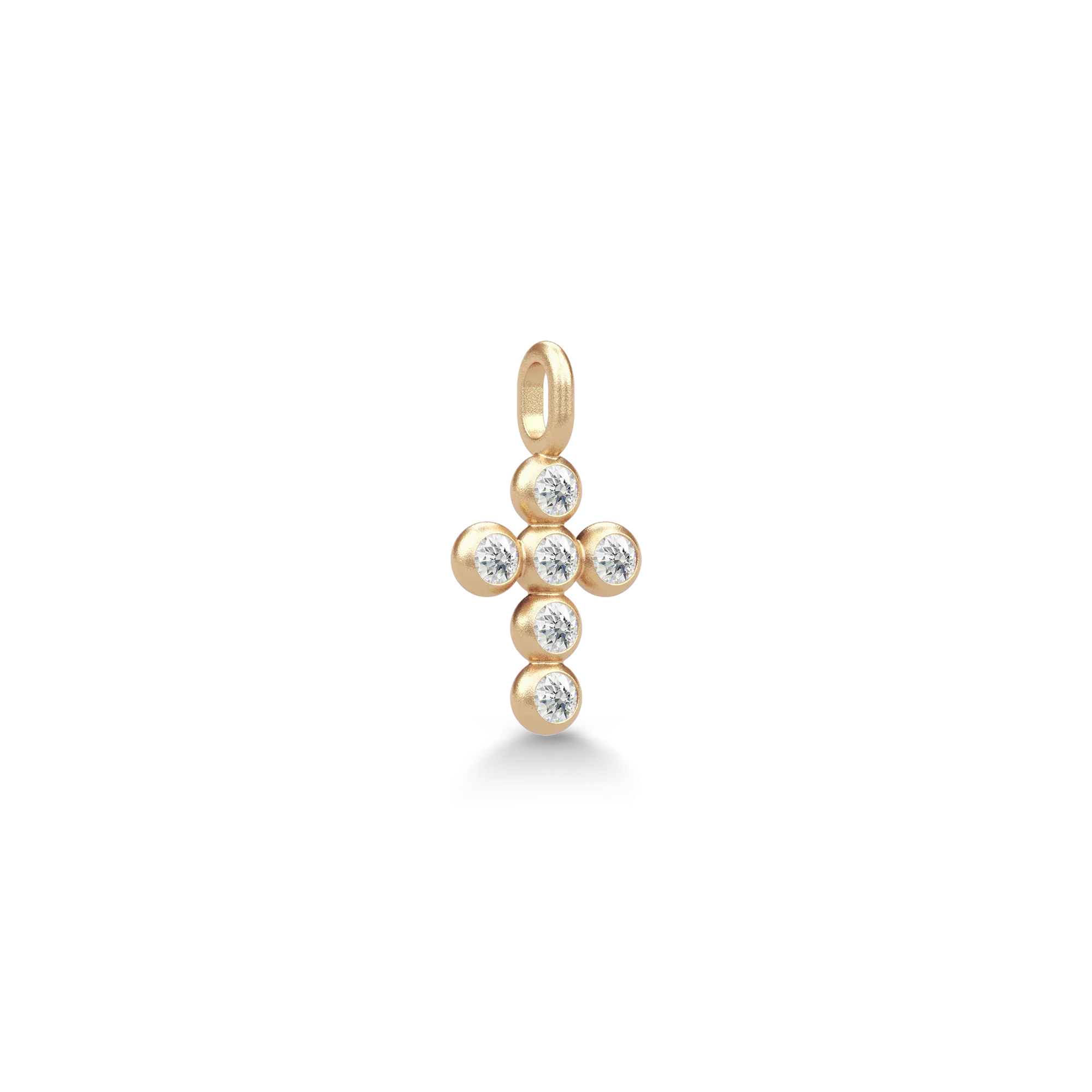 Julie Sandlau Diamond Kors Vedhæng 14k YG14-PD370