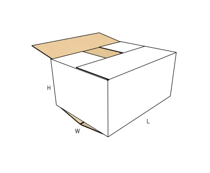 Papkasse, 700x500x500mm 0201 7mm (20 stk)