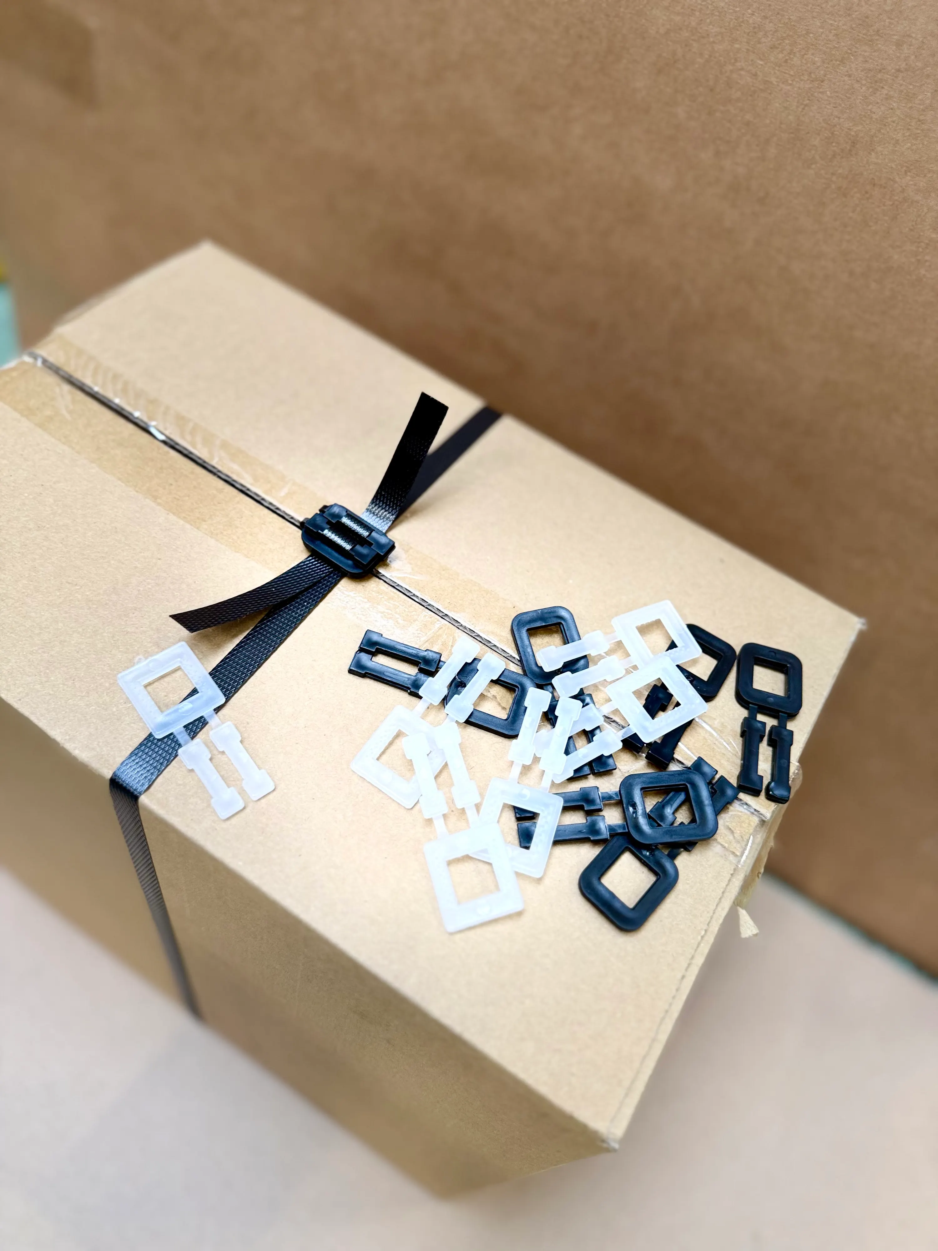 Pallebånd, Plastspænder 13mm, Klar (1000stk)