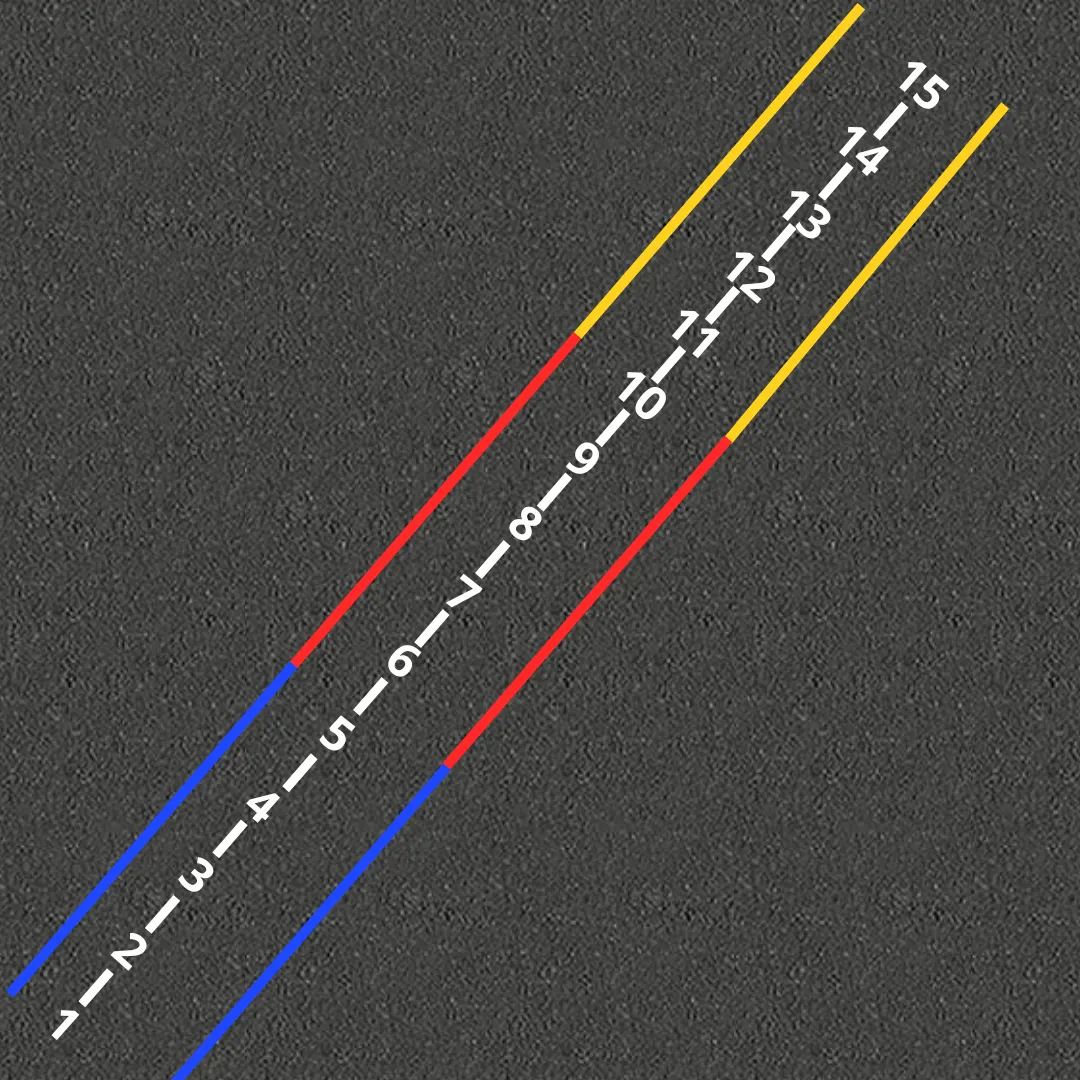 Løbebane i termoplast
