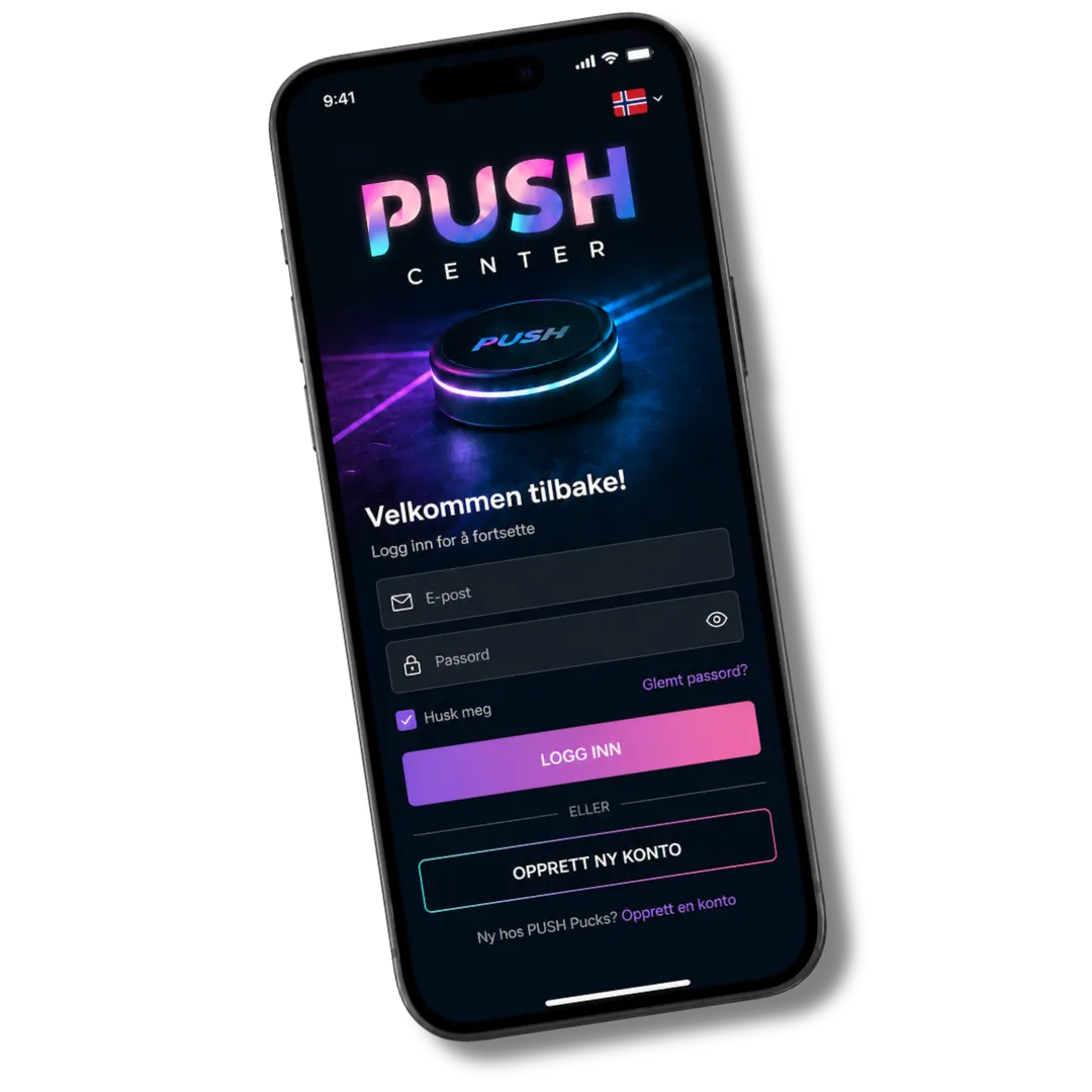 Push Center app for styring av Push Pucks