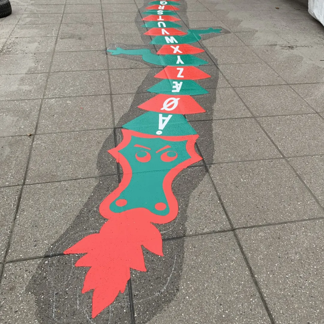 Termoplast drage med alfabetet