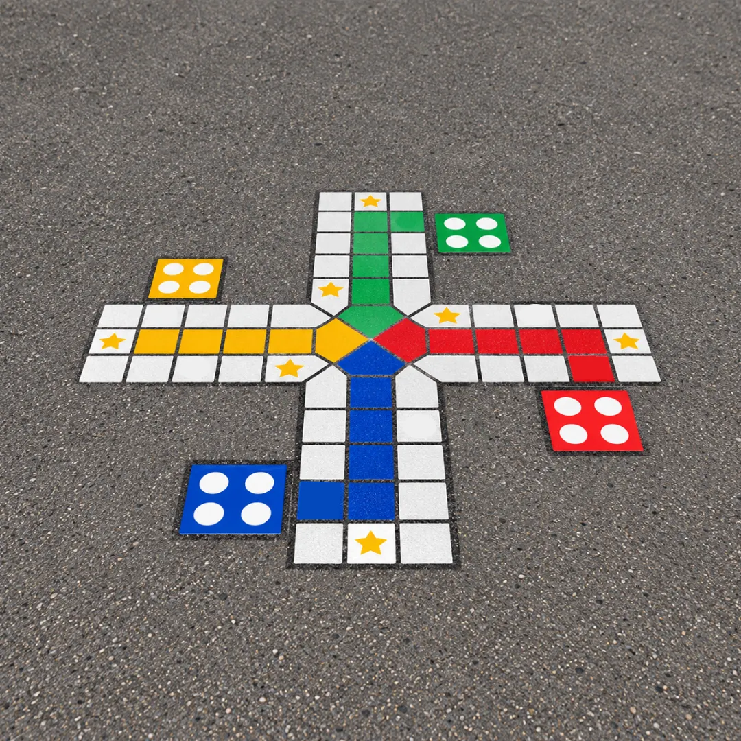 Udendørs ludo 2 x 2 meter
