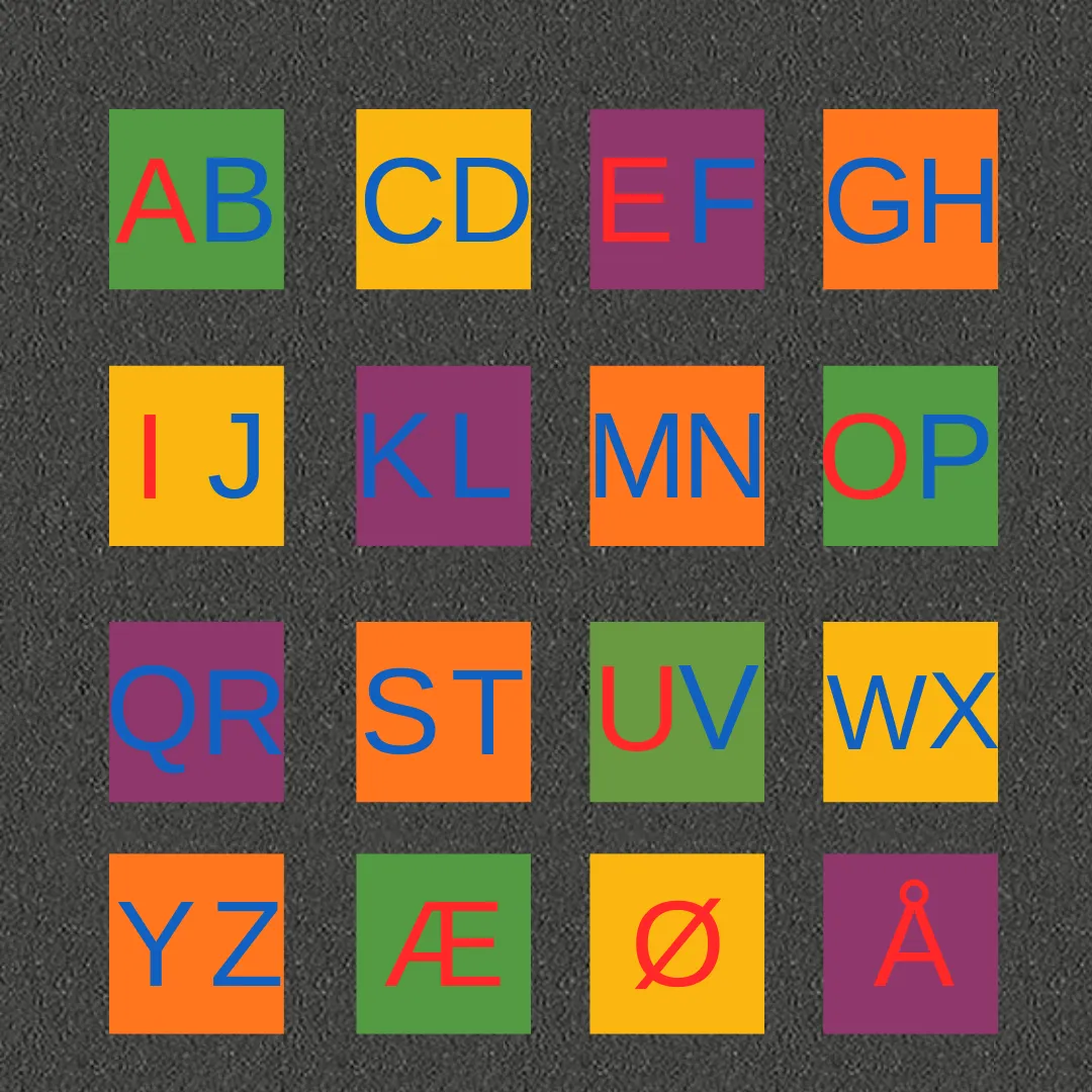 Bogstavbanen, termoplast