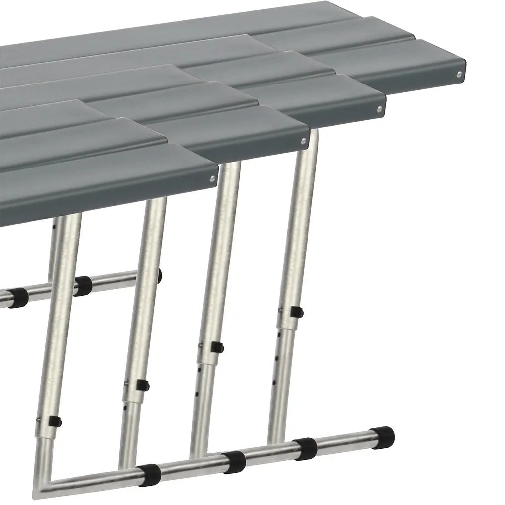 Højdejusterbar stabelbar bænk