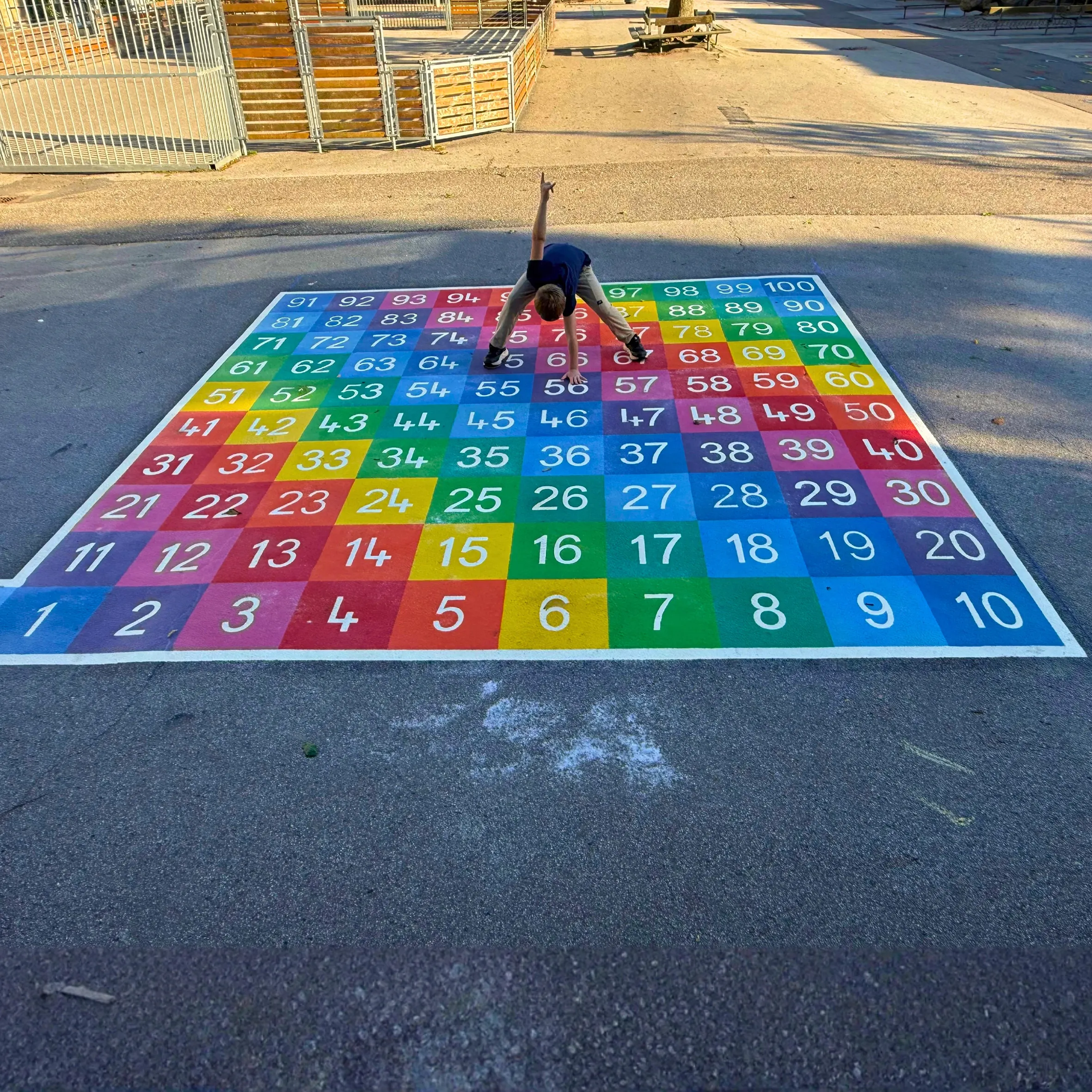 Taltavle med 1 til 100
