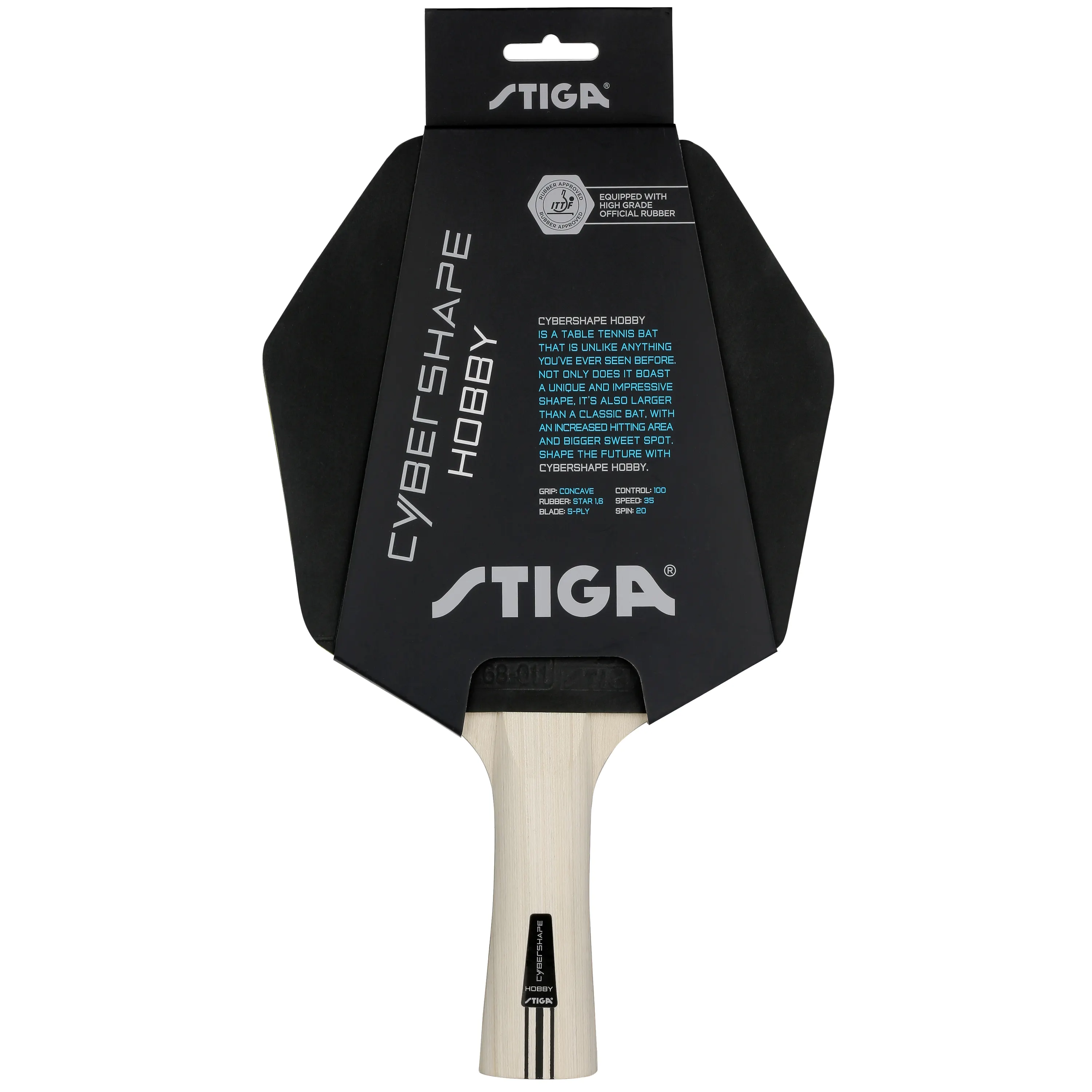 Stiga Cybershape Hobby bordtennisbat