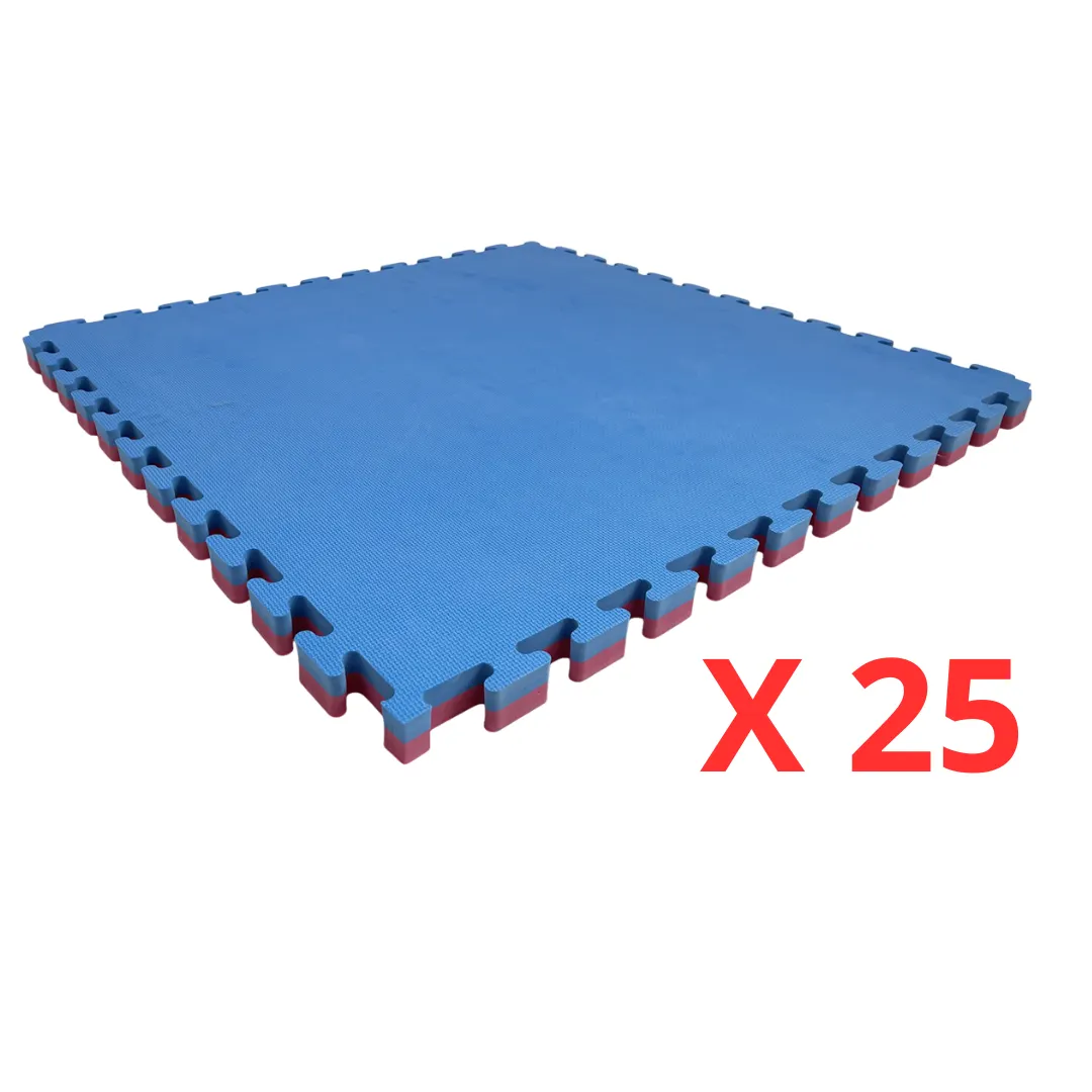 Paketti, jossa 25 judo soft lattiamattoa