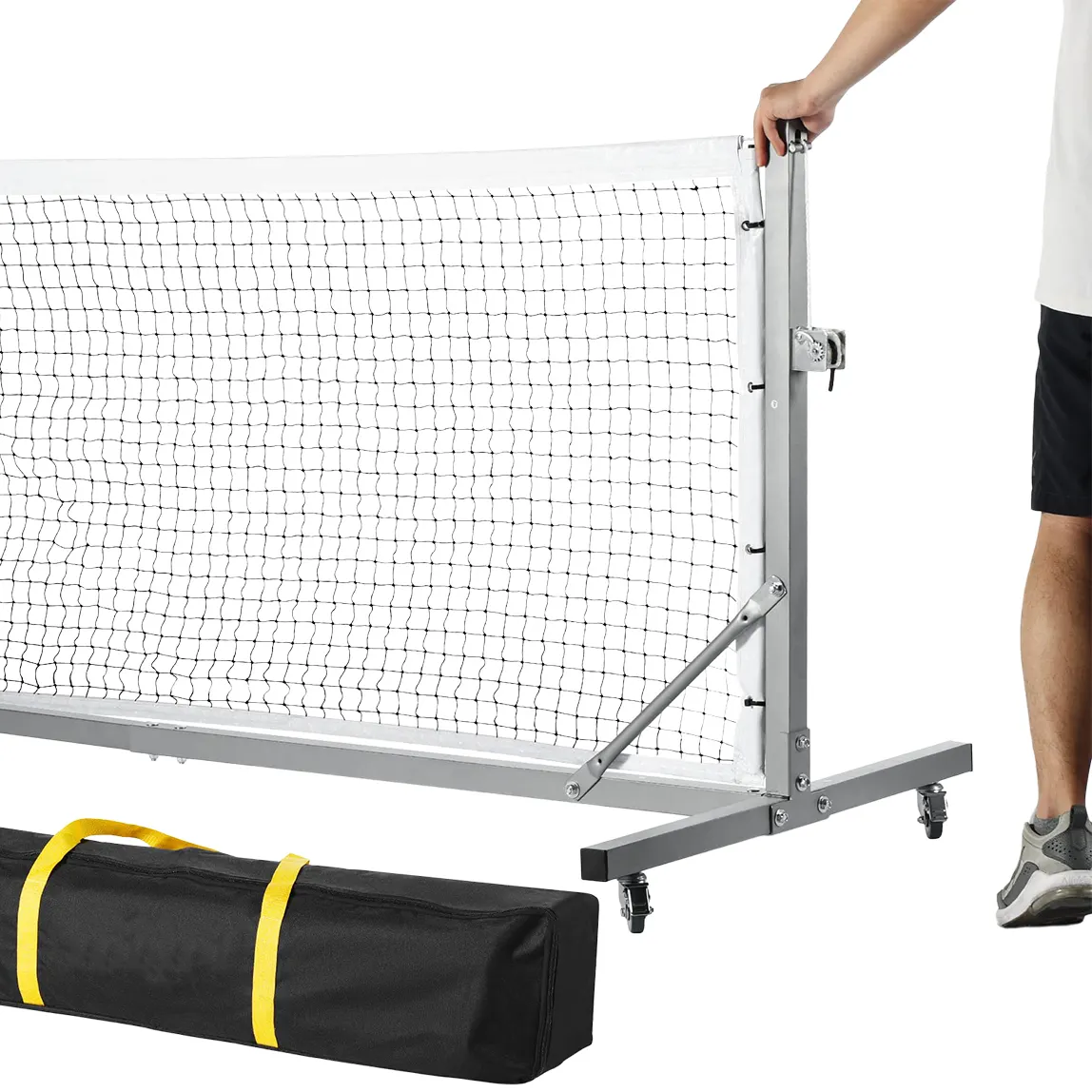 Pickleballverkko pyörillä